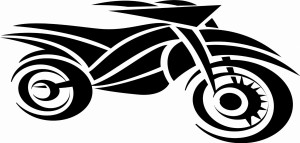 Naklejka na ścianę Motocykl 10