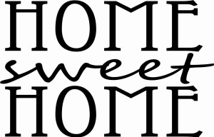 #Naklejka z napisem Home sweet home 177
