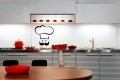 Dekoracyjna naklejka z konturem kucharza – idealna do kuchni lub restauracji