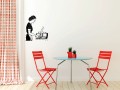 Dekoracyjna naklejka ścienna w stylu vintage – idealna do kuchni i wnętrz gastronomicznych