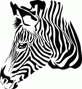 #Naklejka na ścianę Zebra 47