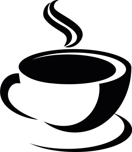 Naklejka ścienna z motywem filiżanki kawy – ozdoba do kuchni